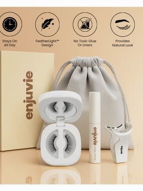enjuvie Soft Whisper Magnetic Lashes and Cleaner